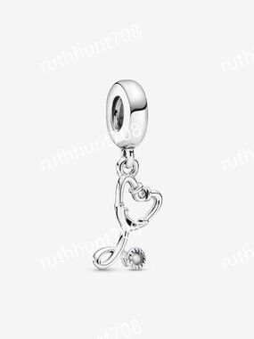 Pandora Stethoscope Heart Dangle Charm